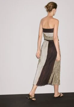 Massimo Dutti STRAPLESS WITH GATHERED DETAIL - Day Dress - Brown -Massimo Dutti Shop 93a25e484df841c990aed7a8a2540187