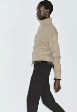 Massimo Dutti HIGH NECK SWEATER - Jumper - Mottled Grey -Massimo Dutti Shop 93add467b27c41008c6aec310753a5e4