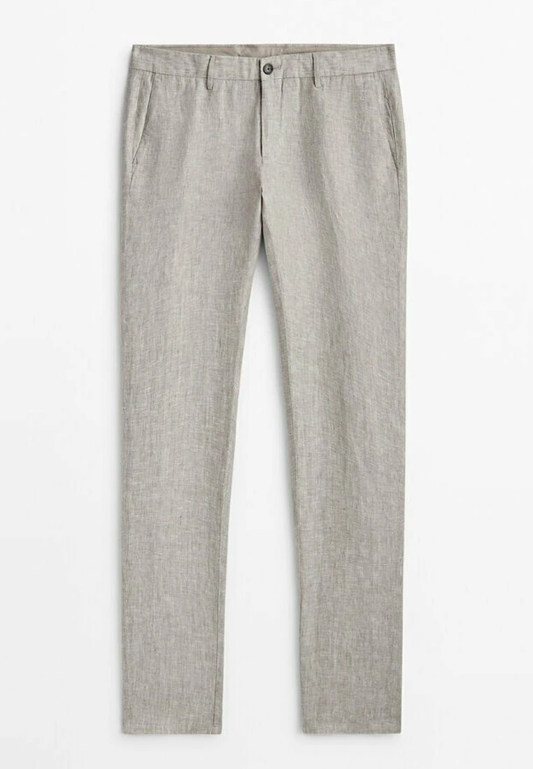 Massimo Dutti Tapered Fit - Chinos - Grey 12 Massimo Dutti Tapered Fit - Chinos - Grey - Image 10