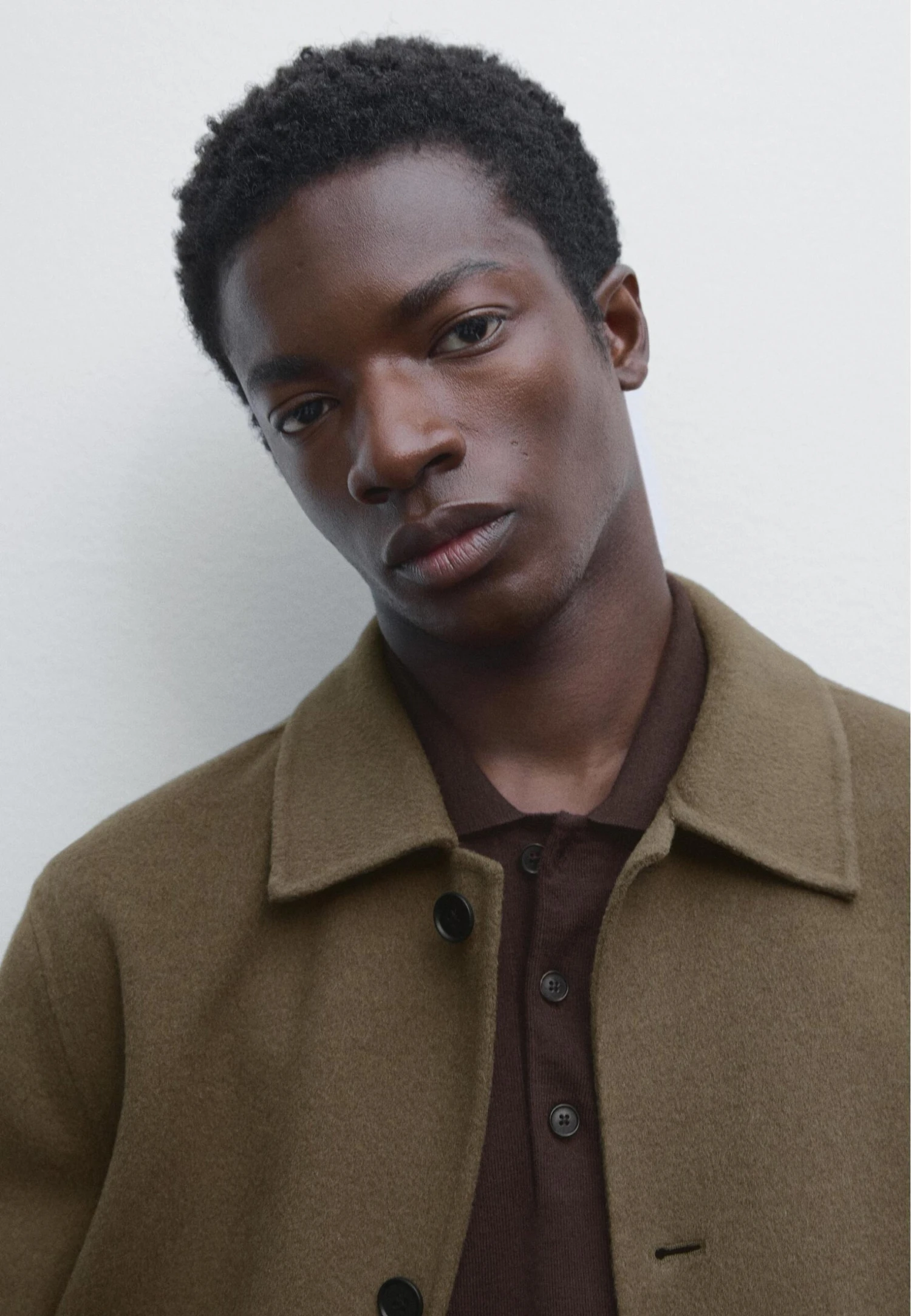 Massimo Dutti BUTTONED SHIRT COLLAR WITH SIDE POCKETS - Summer Jacket - Green 6 Massimo Dutti BUTTONED SHIRT COLLAR WITH SIDE POCKETS - Summer Jacket - Green - Image 4