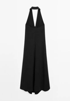 Massimo Dutti HALTER MIDI WITH LOW-CUT BACK - Cocktail Dress / Party Dress - Black -Massimo Dutti Shop 93fc321fcea84cc1bd063af6a5ef38f6