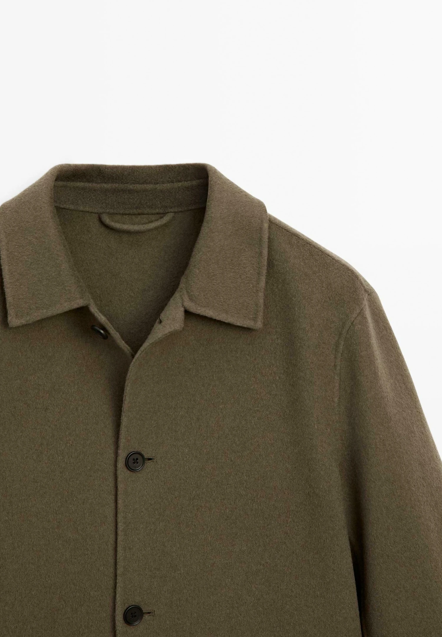 Massimo Dutti BUTTONED SHIRT COLLAR WITH SIDE POCKETS - Summer Jacket - Green 9 Massimo Dutti BUTTONED SHIRT COLLAR WITH SIDE POCKETS - Summer Jacket - Green - Image 7