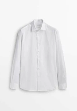 Massimo Dutti Stretch Slim-Fit - Formal Shirt - White -Massimo Dutti Shop 942d35df12be46c0a03d16c7fd832cf5