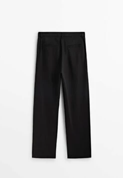 Massimo Dutti Flowing With Darts - Trousers - Black -Massimo Dutti Shop 946781cc4062436998c4ef64a975d572