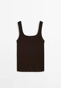 Massimo Dutti Mercerised - Top - Dark Brown 12 Massimo Dutti Mercerised - Top - Dark Brown -Massimo Dutti Shop 94a9fabfc5584195bbf6c8435012e12e