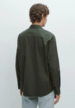 Massimo Dutti SLIM FIT TWILL MELANGE - Shirt - Dark Green -Massimo Dutti Shop 94dbb306dc994e348337ce000bb5611b