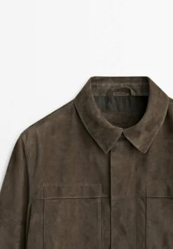 Massimo Dutti Trucker- Leather Jacket - Brown 18 Massimo Dutti Trucker- Leather Jacket - Brown -Massimo Dutti Shop 94f178fa47934331b2917fde3e7be4f3