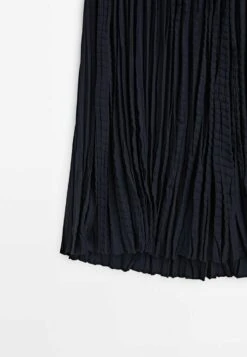 Massimo Dutti Midi- A-Line Skirt - Dark Blue -Massimo Dutti Shop 9525d0aef1c24f52ab881c4e4aef40f8