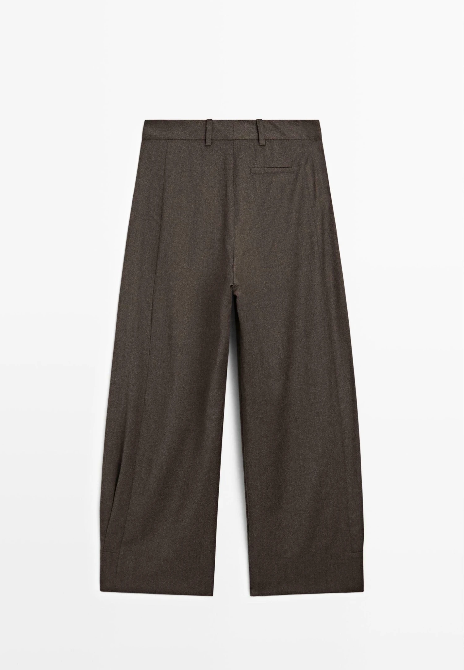 Massimo Dutti BARREL FIT - Trousers - Dark Brown 9 Massimo Dutti BARREL FIT - Trousers - Dark Brown - Image 7