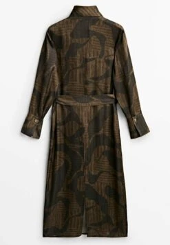 Massimo Dutti Day Dress - Brown -Massimo Dutti Shop 9585ddcf88fe481dbff136d64e2e6760