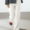 Massimo Dutti STRIPED WITH BUCKLE DETAIL - Trousers - White 1 Massimo Dutti STRIPED WITH BUCKLE DETAIL - Trousers - White -Massimo Dutti Shop 95bdff27933842da86a626fa4bec1235