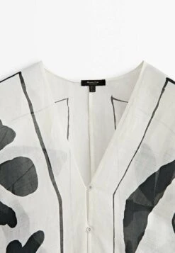 Massimo Dutti Print - Shirt Dress - White -Massimo Dutti Shop 9607a298a3c64a6498fb62cd441c2f24