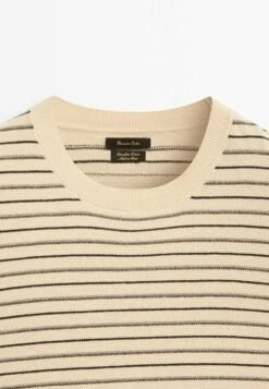 Massimo Dutti Short Sleeve With Irregular Stripes - Print T-Shirt - Beige 18 Massimo Dutti Short Sleeve With Irregular Stripes - Print T-Shirt - Beige -Massimo Dutti Shop 9649074dac0149ec9df2955dbfab0e0e
