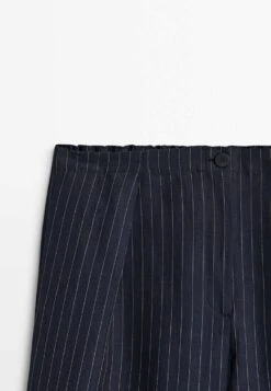 Massimo Dutti Striped With Elasticated Waistband And Darts- Trousers - Dark Blue 11 Massimo Dutti Striped With Elasticated Waistband And Darts- Trousers - Dark Blue -Massimo Dutti Shop 964eb9f3391a4e67ad0b7bc7ff7df447