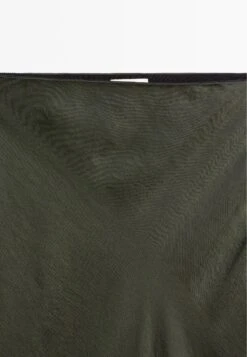 Massimo Dutti LONG SATIN - Maxi Skirt - Mottled Dark Green -Massimo Dutti Shop 9652bab13d68400e81d1a77b12f0fa79