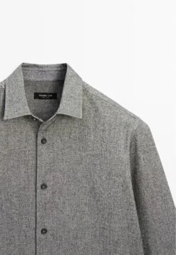 Massimo Dutti REGULAR FIT OXFORD - Shirt - Grey -Massimo Dutti Shop 9662c435310443fa8ffb08a71b16721f