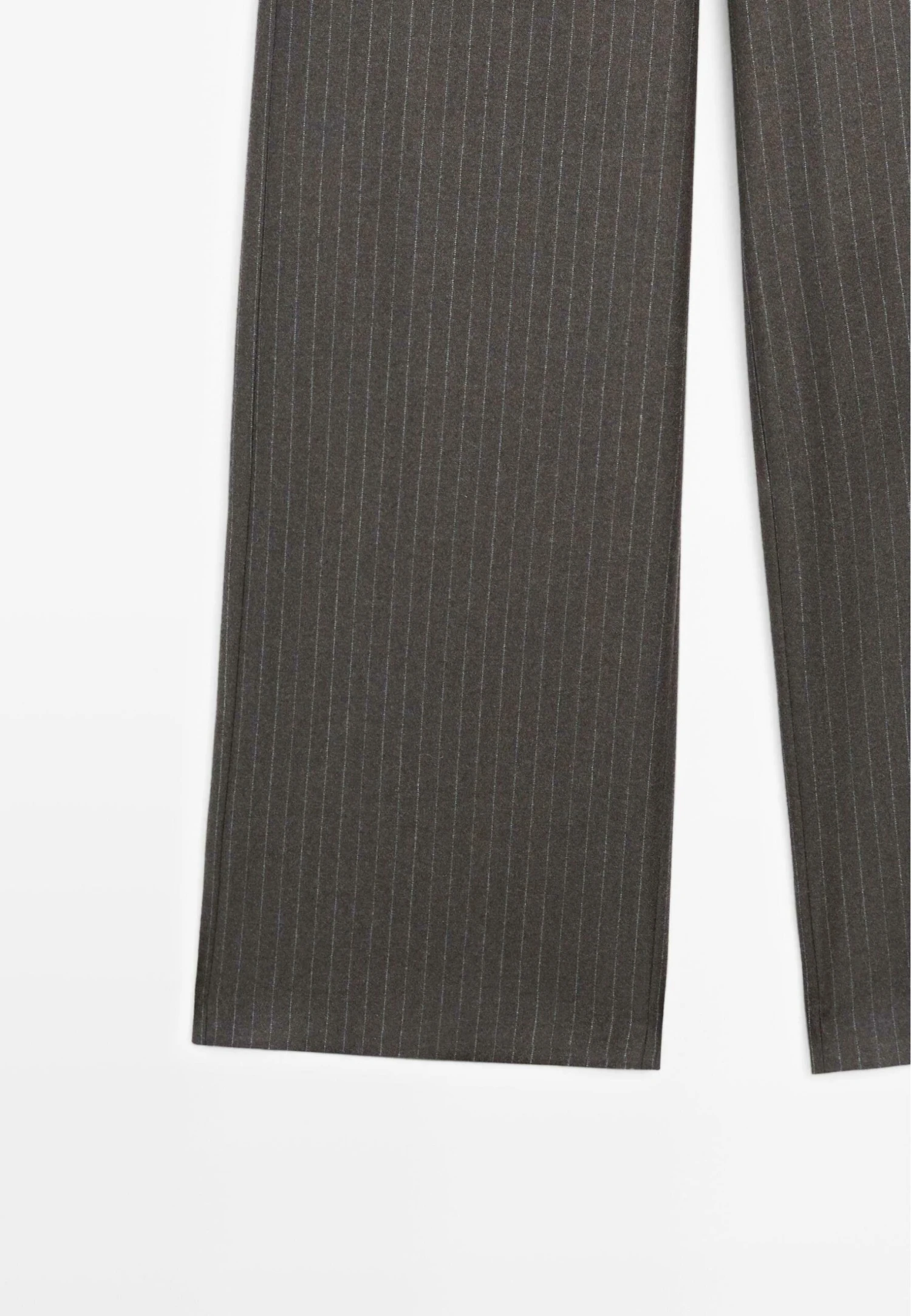 Massimo Dutti PINSTRIPE - Trousers - Mottled Dark Brown 11 Massimo Dutti PINSTRIPE - Trousers - Mottled Dark Brown - Image 9