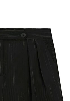Massimo Dutti DARTED WITH STRIPE PRINT DETAIL - Trousers - Black -Massimo Dutti Shop 968e91f2a3a7422bb19923c691845684