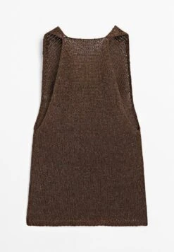Massimo Dutti SLEEVELESS HALTER NECK - Jumper - Dark Brown 18 Massimo Dutti SLEEVELESS HALTER NECK - Jumper - Dark Brown -Massimo Dutti Shop 96971dad231042218d070c0b1bb5427c