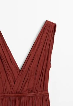 Massimo Dutti LONG PLEATED - Cocktail Dress / Party Dress - Dark Red -Massimo Dutti Shop 969e4cab33d24d649ee2b096a816f14a