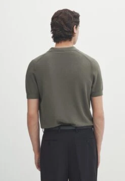 Massimo Dutti Smocked - Polo Shirt - Mottled Brown -Massimo Dutti Shop 96a0a20378c749cd8a40dd9ec19c2883