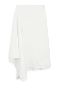 Massimo Dutti ASYMMETRIC MIDI - A-line Skirt - White -Massimo Dutti Shop 96dc9f07fcb64c26b6cbfdc31b910550