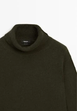 Massimo Dutti SHORT KNIT SWEATER - Jumper - Dark Green -Massimo Dutti Shop 96e9aa85e4fe4988a5612c8b06854300