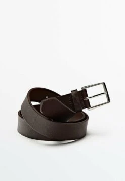 Massimo Dutti Embossed- Belt Business - Brown -Massimo Dutti Shop 973e8f5d38464dd7a5bbbe692a01fc86