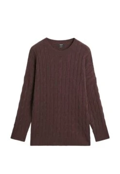 Massimo Dutti CABLE-KNIT SWEATER - Jumper - Bordeaux -Massimo Dutti Shop 9745ed24e84d400791a4918deff9c3ed