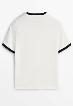 Massimo Dutti Short Sleeve Contrast - Print T-Shirt -Massimo Dutti Shop 97632425932248eba44d29e9f9632a5f