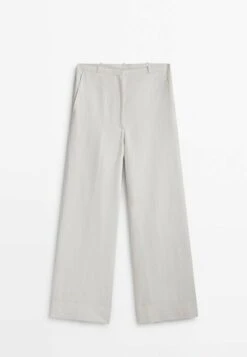 Massimo Dutti Waxed- Trousers - Beige -Massimo Dutti Shop 978a788d6e67493a8817f70aa916d328
