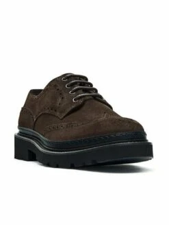 Massimo Dutti Split Brogues - Lace-Ups - Mottled Dark Brown -Massimo Dutti Shop 97a714f7569a4e92b78199c9ec5f3bb8