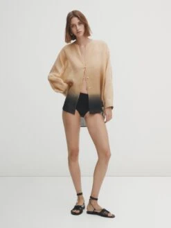 Massimo Dutti Ombré - Blouse - Mottled Beige -Massimo Dutti Shop 97ae55af3d344af6aec734606fc3f635