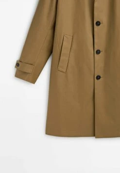 Massimo Dutti Studio And Microfibre - Trenchcoat - Camel -Massimo Dutti Shop 97e03698d0d941378c1d6ff475d16412
