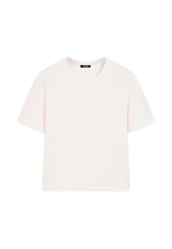 Massimo Dutti REGULAR FIT SHORT SLEEVE - Basic T-shirt - Light Pink -Massimo Dutti Shop 9801c57a8d87476e83ed78af1fb34bda 1