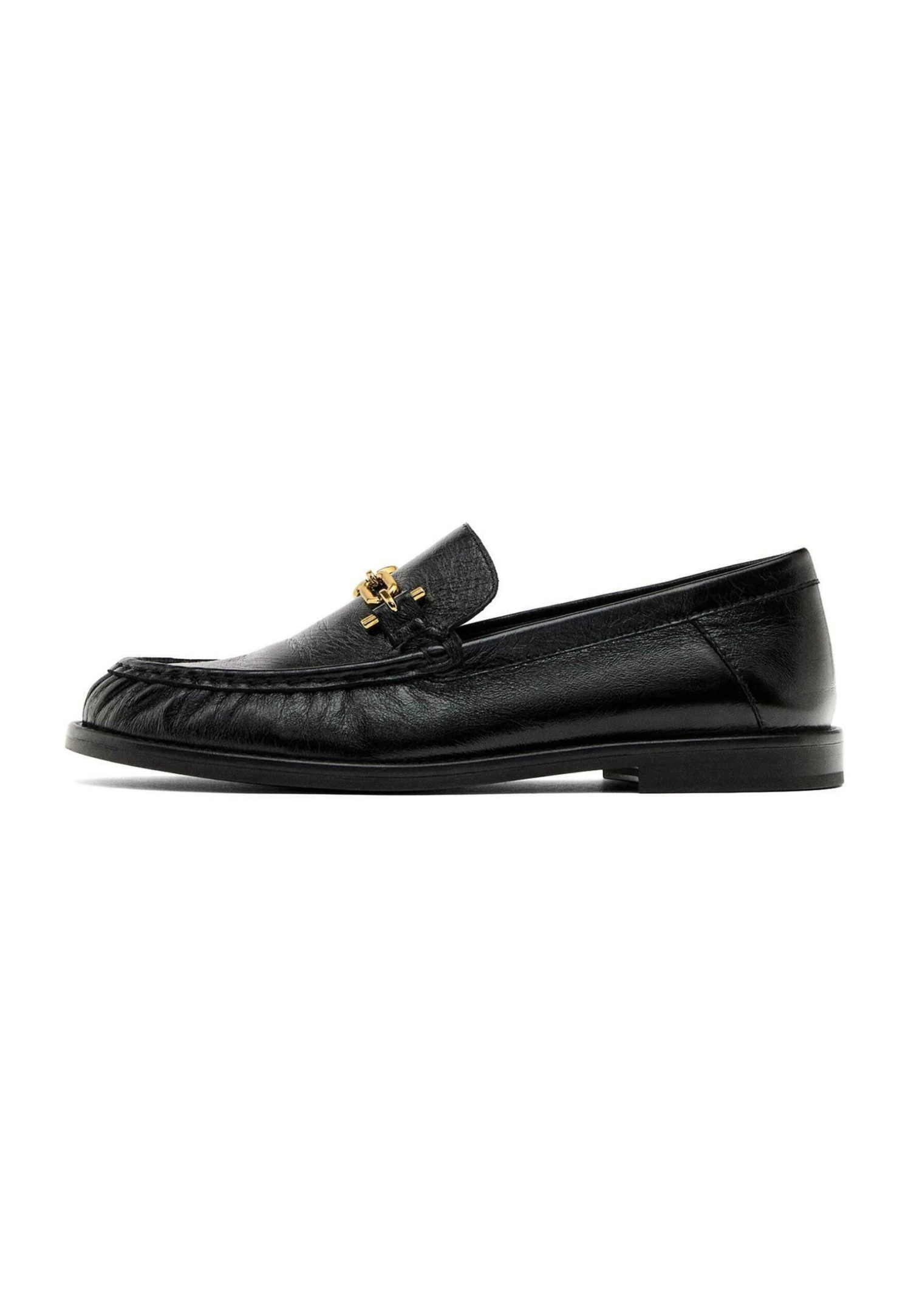 Massimo Dutti CRACKLED WITH DECORATIVE DETAIL - Slip-ons - Black 3 Massimo Dutti CRACKLED WITH DECORATIVE DETAIL - Slip-ons - Black