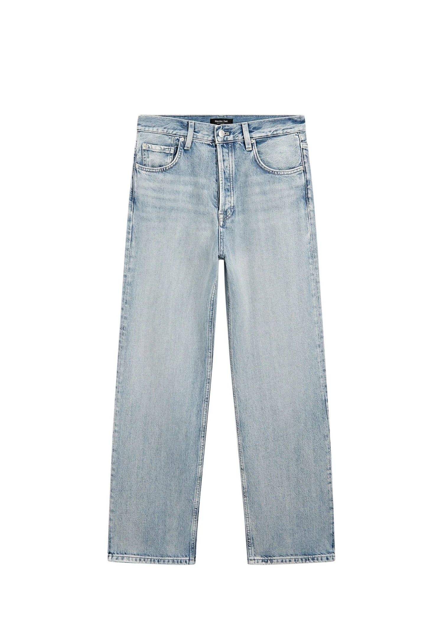 Massimo Dutti HIGH-WAIST STRAIGHT-LEG - Straight Leg Jeans - Light Blue 6 Massimo Dutti HIGH-WAIST STRAIGHT-LEG - Straight Leg Jeans - Light Blue - Image 4