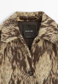 Massimo Dutti LONG SNAKESKIN PRINT - Classic Coat - Light Yellow -Massimo Dutti Shop 98580a5e13b843248daf443a922c1b8e