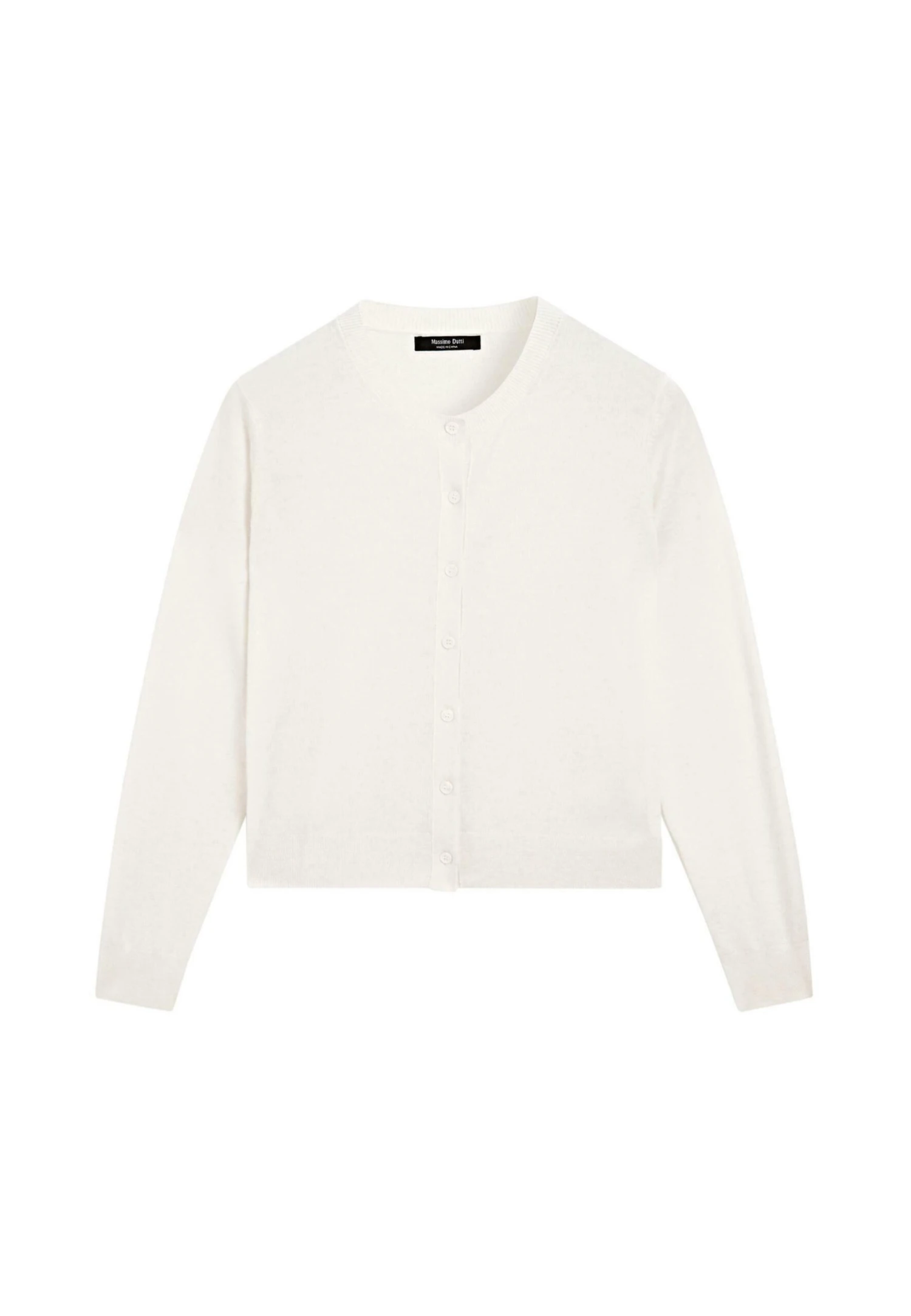 Massimo Dutti BUTTONED WITH CREW NECK - Cardigan - Grey 14 Massimo Dutti BUTTONED WITH CREW NECK - Cardigan - Grey - Image 12