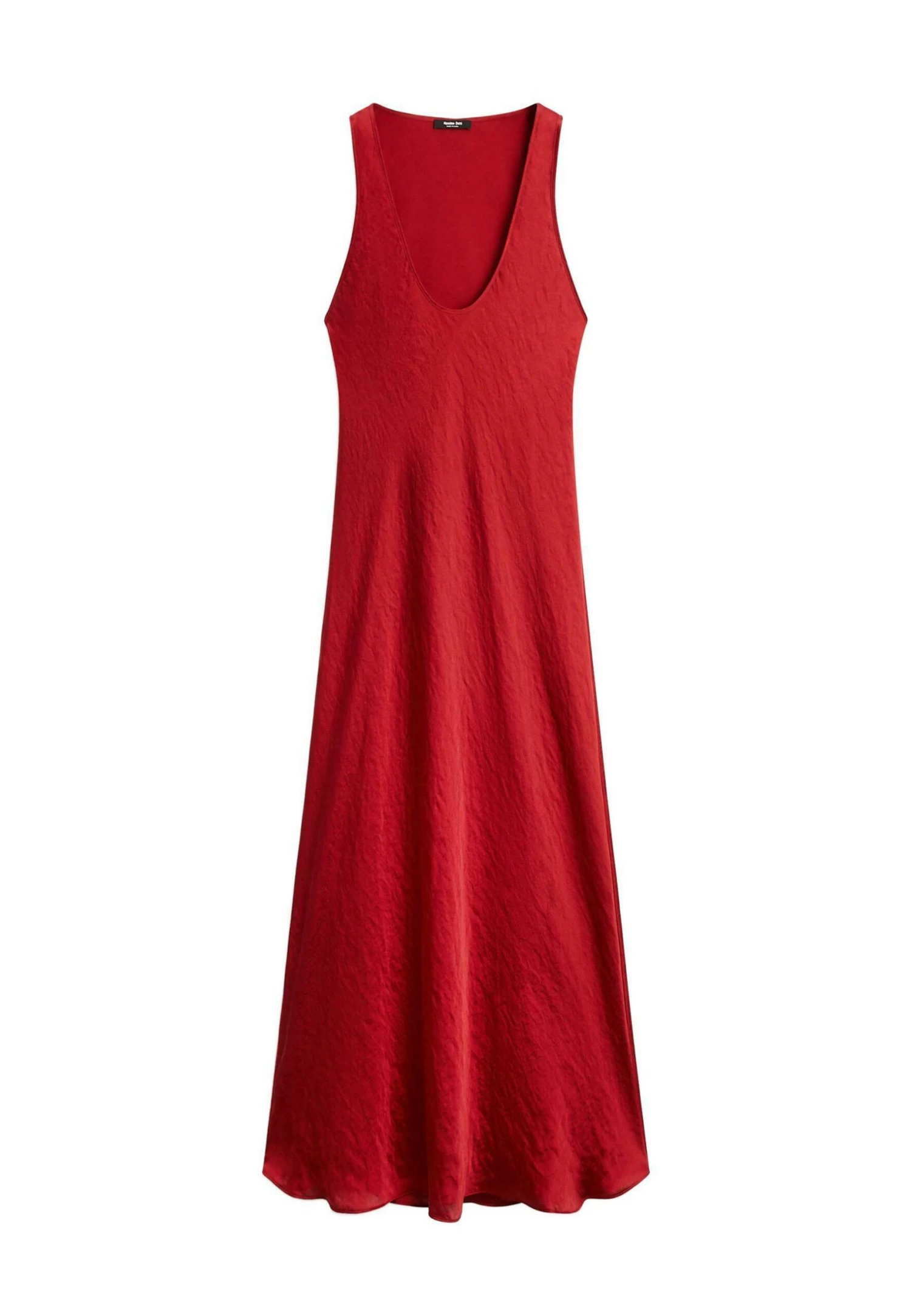 Massimo Dutti LONG SATIN WITH ROUND NECKLINE - Cocktail Dress / Party Dress - Red 7 Massimo Dutti LONG SATIN WITH ROUND NECKLINE - Cocktail Dress / Party Dress - Red - Image 5