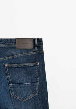 Massimo Dutti Stonewash - Jeans Tapered Fit - Blue -Massimo Dutti Shop 98c8283a64e24646b809c7789804be44