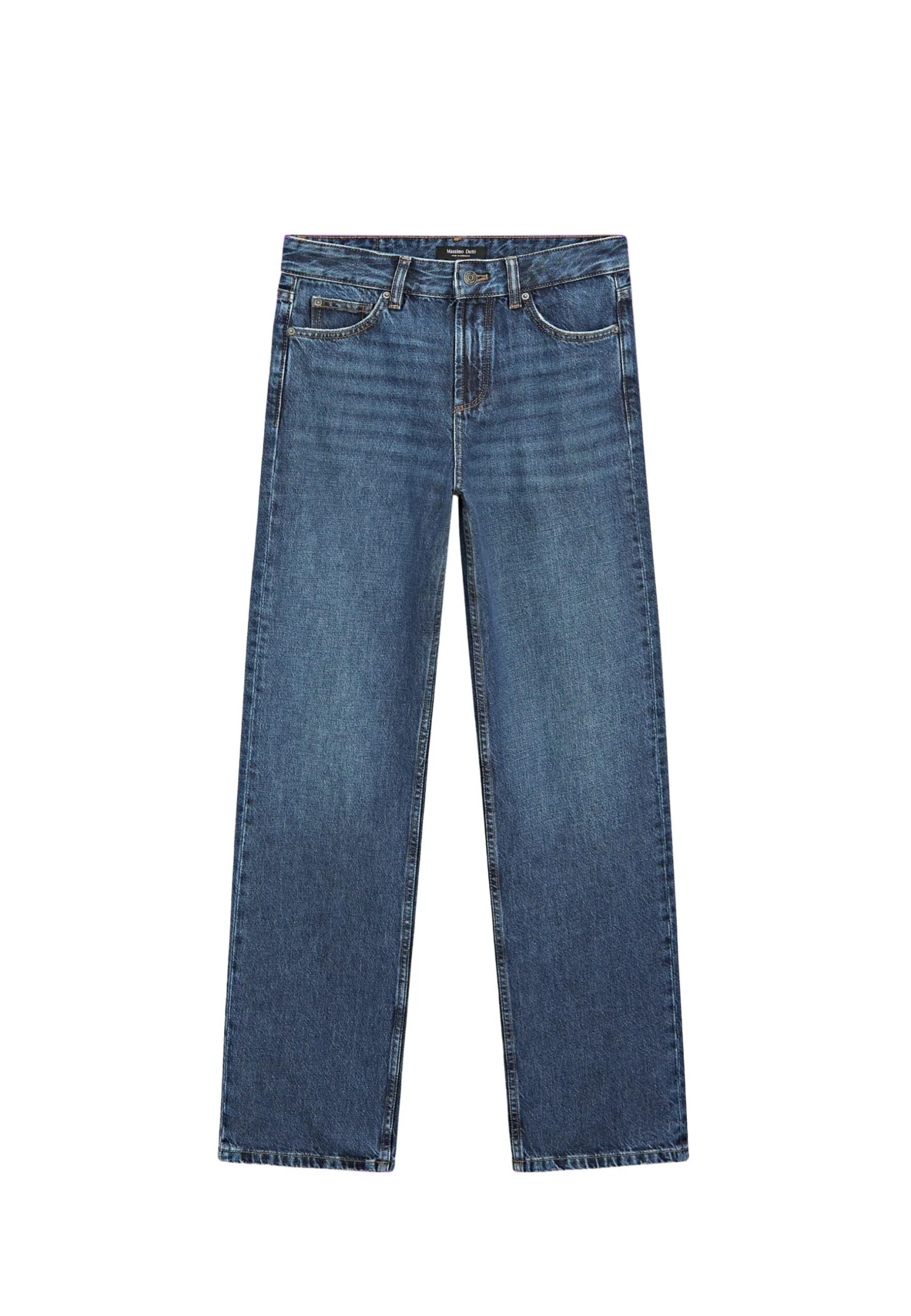 Massimo Dutti MID-RISE STRAIGHT-LEG - Straight Leg Jeans - Blue 8 Massimo Dutti MID-RISE STRAIGHT-LEG - Straight Leg Jeans - Blue - Image 6