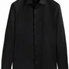 Massimo Dutti Stretch Slim-Fit - Formal Shirt - Black -Massimo Dutti Shop 98f21bef8b314853b8b36db761b558ce