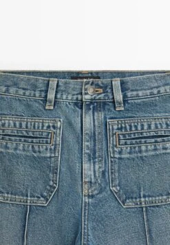 Massimo Dutti MID-RISE WIDE-LEG - Wide Leg - Blue -Massimo Dutti Shop 990c05d224d04cddb56e7e075d23f1bf