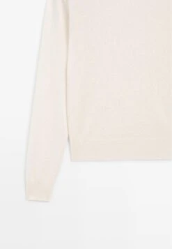 Massimo Dutti CREW NECK SWEATER - Jumper - Beige -Massimo Dutti Shop 995d130f2c4a4150b615b6403f3577b0