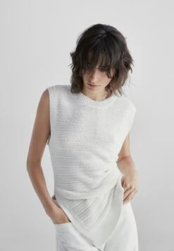 Massimo Dutti Wide Fit CroppedWith Pockets - Flared Jeans