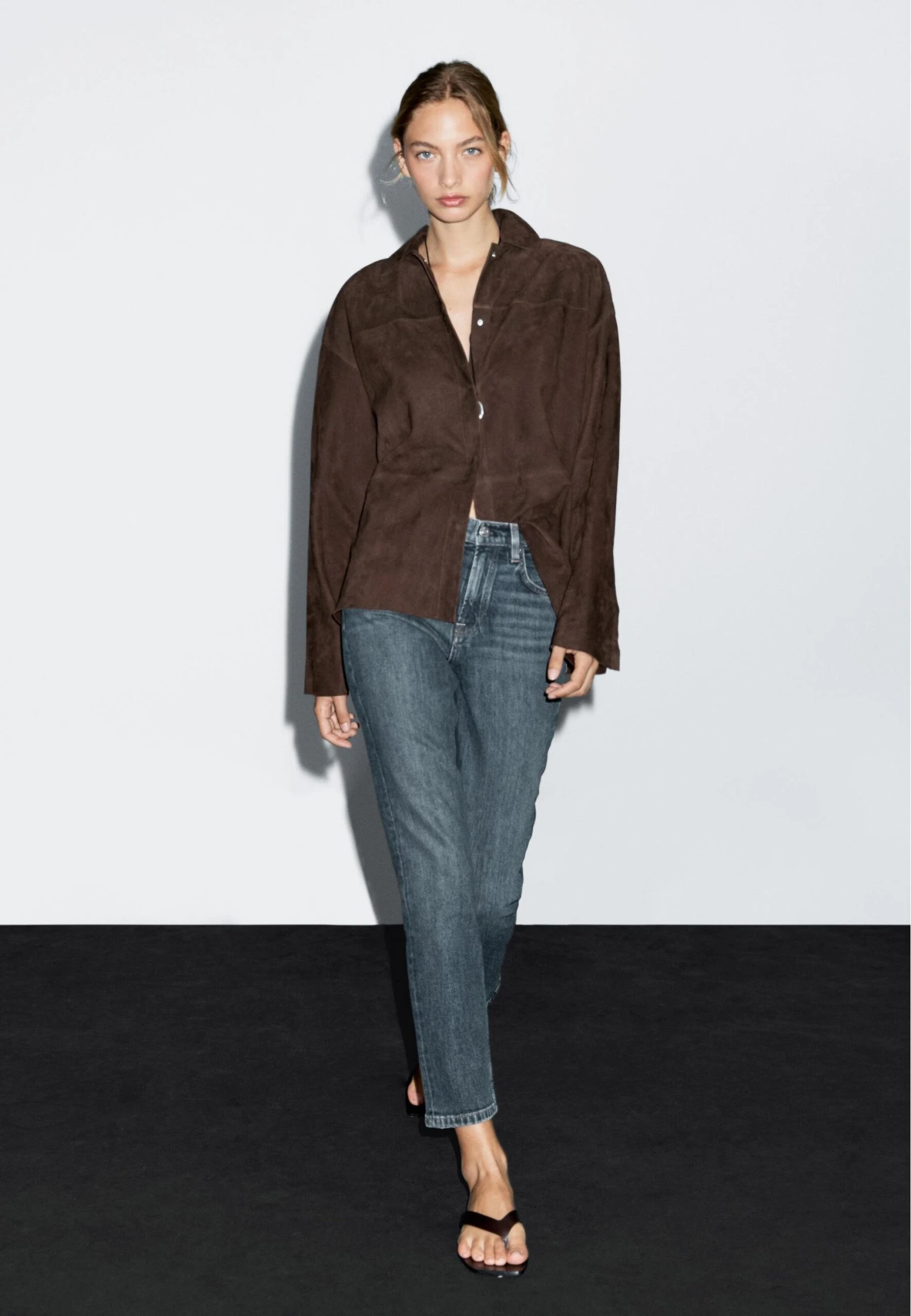 Massimo Dutti MID-RISE SLIM FIT - Slim Fit Jeans - Mottled Blue 4 Massimo Dutti MID-RISE SLIM FIT - Slim Fit Jeans - Mottled Blue - Image 2