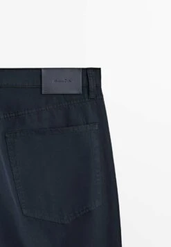 Massimo Dutti Poplin- Straight Leg Jeans - Blue -Massimo Dutti Shop 99bc550bfffe40c39cad47e9088ddb26