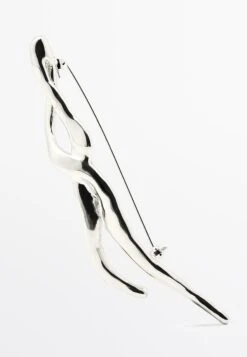 Massimo Dutti Brooch - Silver-coloured -Massimo Dutti Shop 99d038ba31394e46b095882b89841cf7