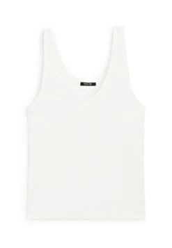 Massimo Dutti RIBBED STRAPPY SLEEVELESS - Top - Brown -Massimo Dutti Shop 9a329740427a491c83901cc90c23015a 1